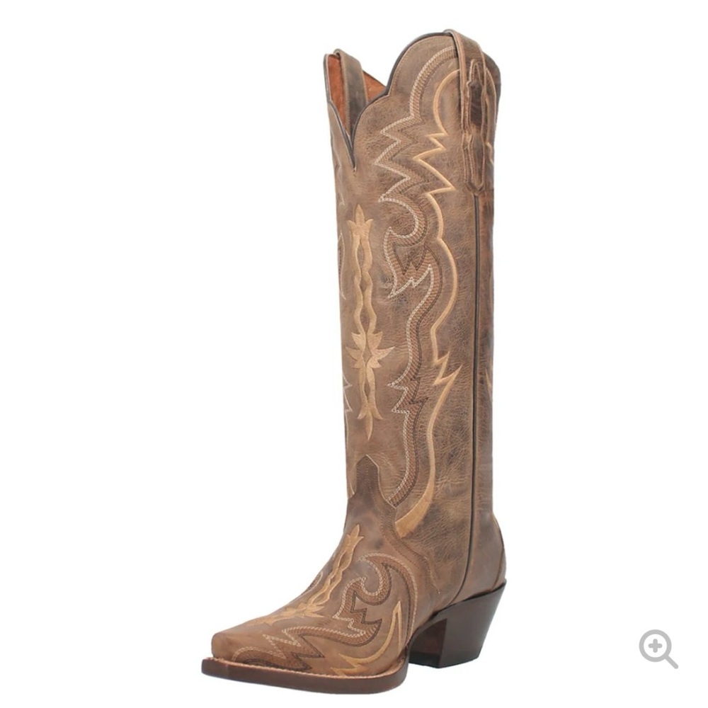 DAN POST WOMEN'S SILVIE LEATHER COWGIRL BOOTS IN BROWN